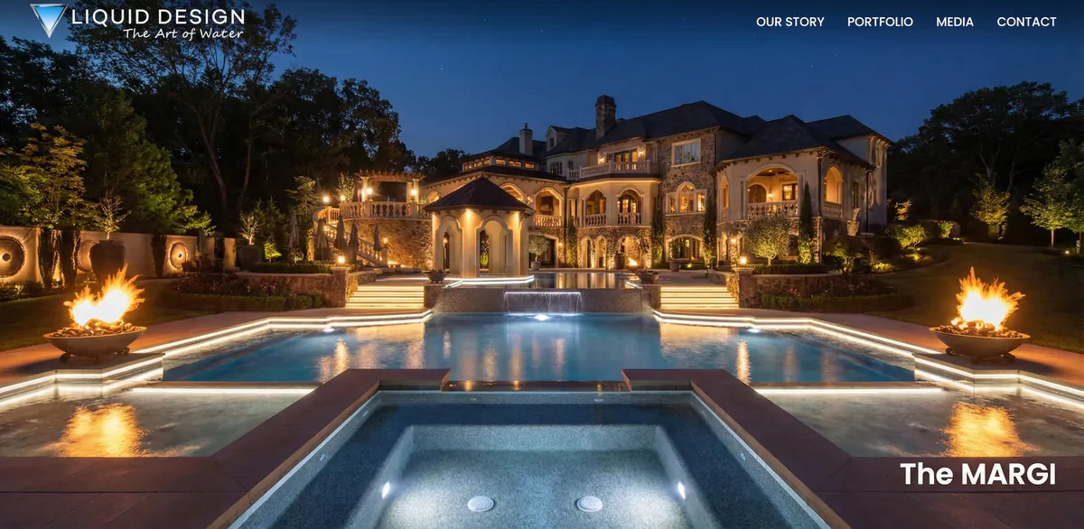 Dell Outdoor - Pool & Landscape Design Website